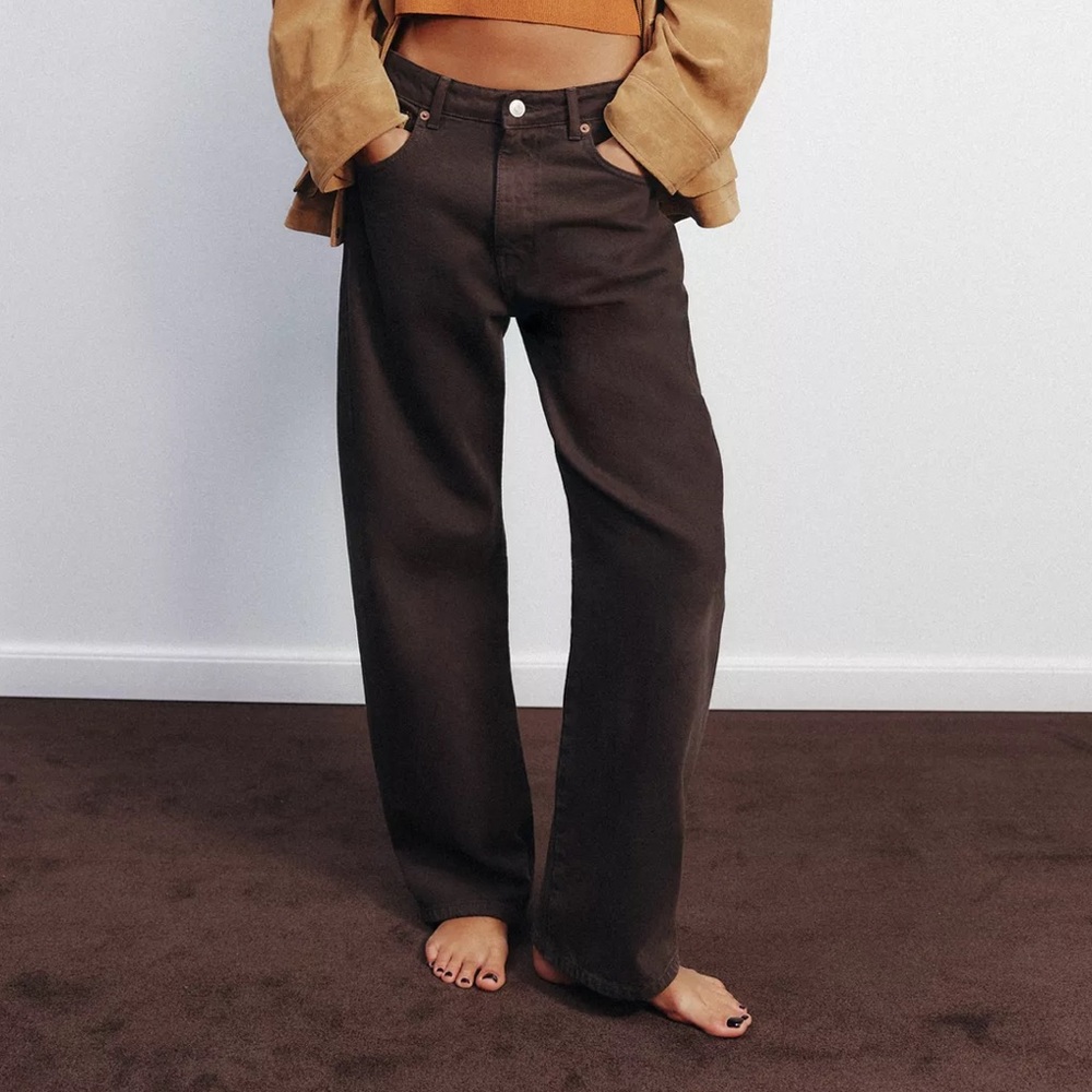 Zara Mid-Rise Slouchy Belt Loop Jeans 12